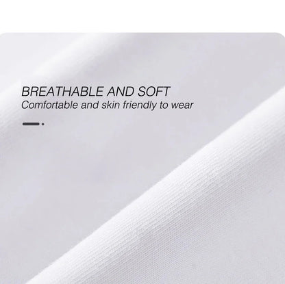 100% pure cotton summer high-end brand men's short sleeve round neck fashionable style half sleeved top breathable T-shirt.