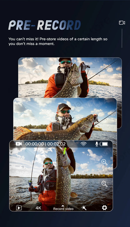 SJCAM C200 Pro 4K Action Camera with Portable Body 5M Waterproof FHD 6-Axis GYRO Video Body 5G WiFi Night Vision Sports DV.