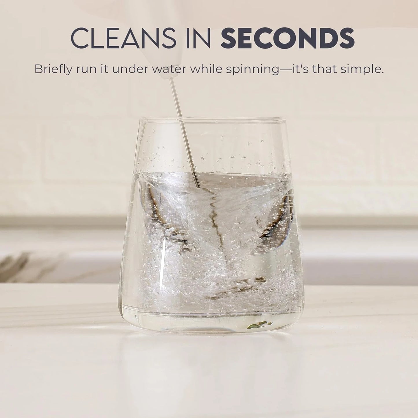 Electric Milk Frother Handheld for Coffee Mini Drink Mixer Whisk Coffee Foamer Wand with Stand for Lattes Cappuccino Gift Idea.