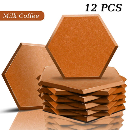 TOUO Sound Absorbing Panel 12 Pcs Studio Acoustic Panel High Density Insulation Acoustic Treatment Drum Room Wall Soundproofing