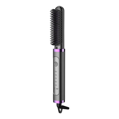 Electric Hair Straightening Brush Fast Heating Hot Comb Brush Negative Ion Hair Straightening Comb.
