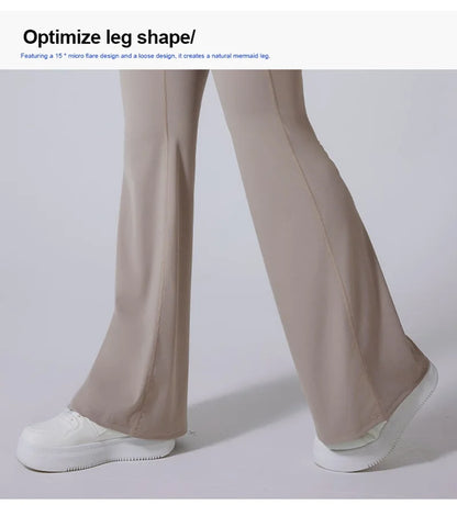 Cloud Hide Blue Sports Leggings Plus Size Long Yoga Pants Women Gym Fitness Running Flared Trousers High Waist Workout Tights.