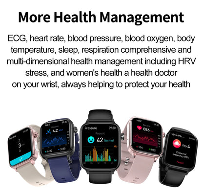 2025 New ECG+PPG Monitoring Smart Watch Women Blood pressure Blood Lipid Uric Acid Women Menstrual Health Tracker Smartwatches