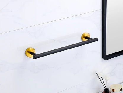 Badezimmer-Hardware-Set aus gebürstetem Gold, Handtuchhalter aus Edelstahl 304, Handtuchring, Toilettenpapierhalter, Kleiderhaken, Badezimmer-Zubehör