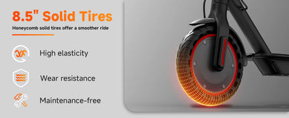 LP60XB Updated Seat Storage Box Electric Scooter 25KM Longe Range Power Kick Scooter Tire Shock Absorption 350W 31KM/H Scooter.