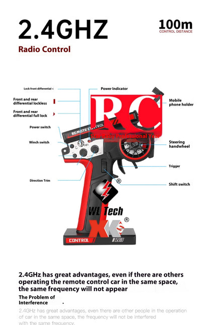 1/10 WLtoys 104006 Remote Control Car Rc Craweler Car Rc Car Drift Car Full Proportional Rock Crawler 4WD Off-road Truck Toys