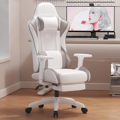 Computer-Bürostühle mit Rückenlehne, ergonomischer Gaming-Sessel mit drehbarer Silla-Heimbüromöbel für langes Sitzen