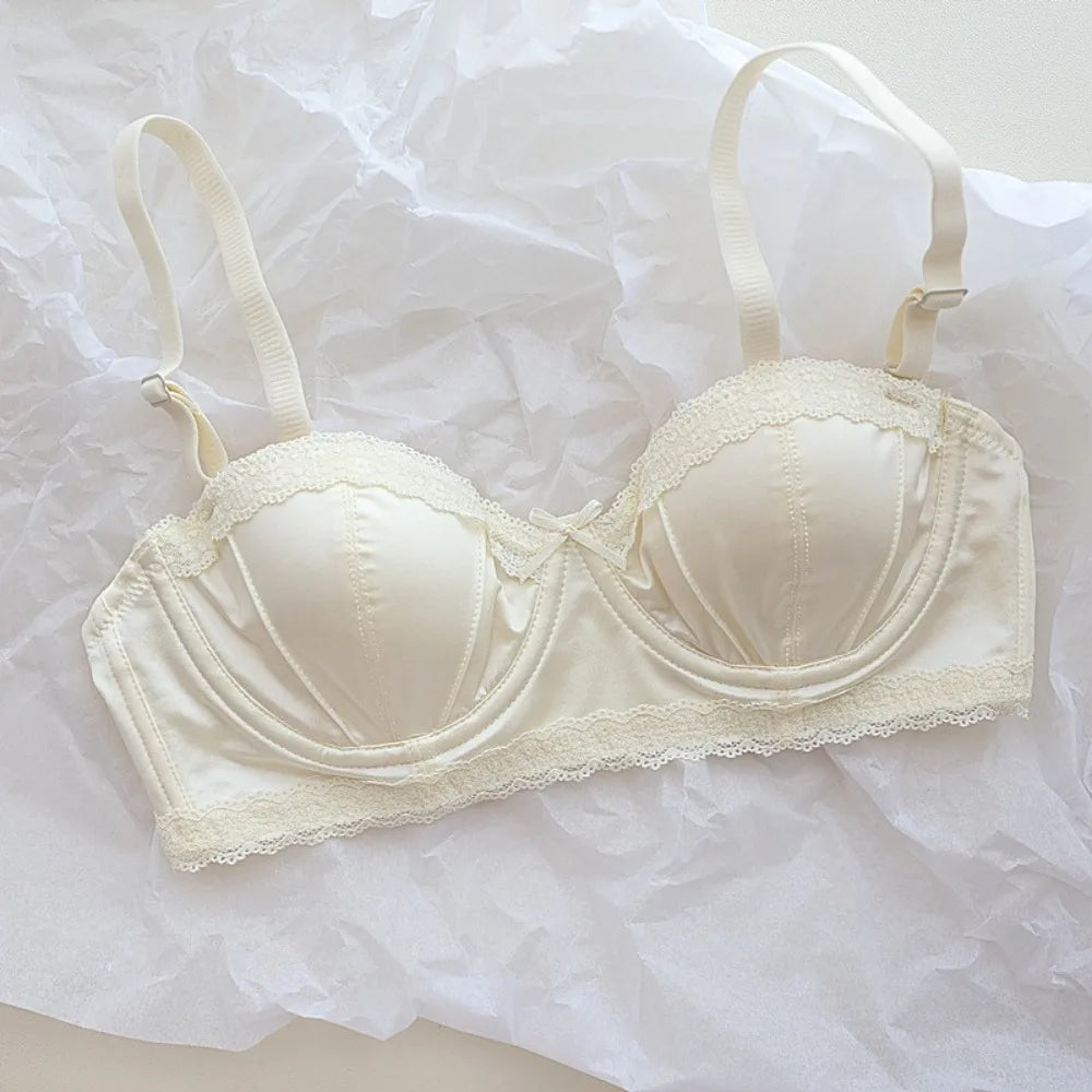 New Soft Soft Underwire Underwear Anti-sagging Simple Steel Rimmed Bra Glamour Anti-droop Bras Women.