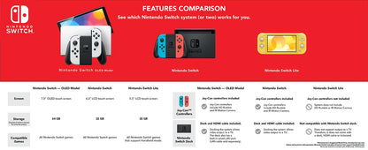 Nintendo Switch OLED Game Console Splatoon 3 Joy Con Version Multiple Color Optional Standard Set and Combo Available.