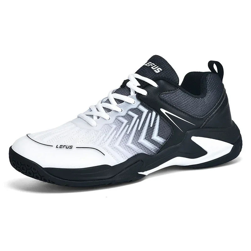 High-quality Badminton Trainers for Men and Women Blue Athletic Shoes with Anti-Slip Sole for Indoor and Outdoor Sports.