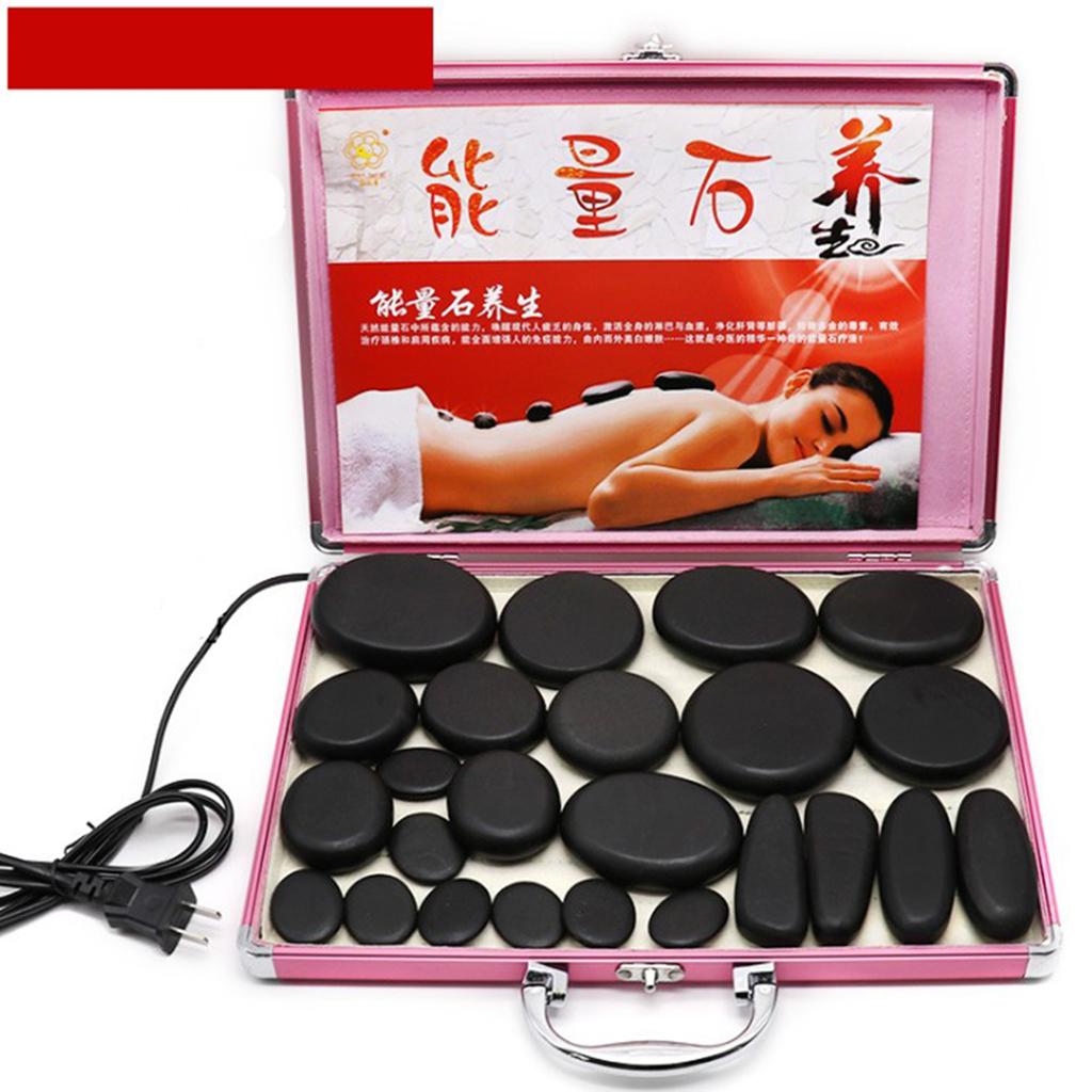 Portable 1 Piece Heating Box Spa Rock Heating Warmer Case,Professional Spa Massage Hot Stone Heater,Can Hold 24 Pcs Rocks.