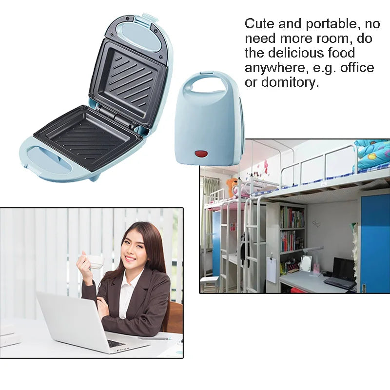 Multifunction Sandwich Maker Fast Heating Toaster Home Breakfast Making Machine Kitchen Electric Baking Pan Roast Meat Omelette.