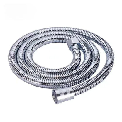 Shower Hose 1.5/2M Black/Silver Flexible Shower Hose Stainless Steel Long Bathroom Shower Pipe Extension Bathroom Accessories