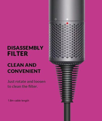 Diffuser Hairdryer Ionic Professional Electric Hair Dryer Heat Leaf Blow Drier With Diffuser Ion Leafless Air Blower Woman 5in1.