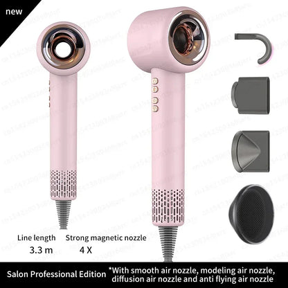 220V 1600W Super Hair Dryer Leafless Hair dryer Personal Hair Care Styling Negative Ion Tool Constant Anion Electric Hair Dryers