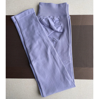 TKITK Leggings Women Seamless Sports Yoga Pants Low Ribbed Band Gym clothes Fitness Workout wear Scrunch Bum Tights