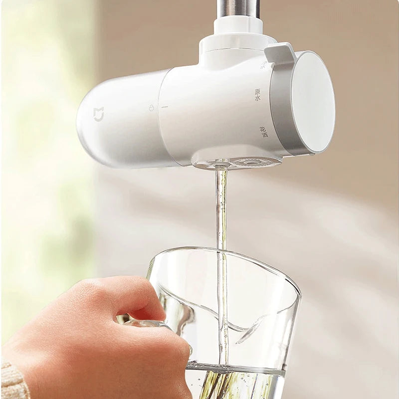 2024 New XIAOMI Mijia Faucet Water Purifier 2 Household Kitchen Tap Visible Water Filter Activated Carbon Percolator System.