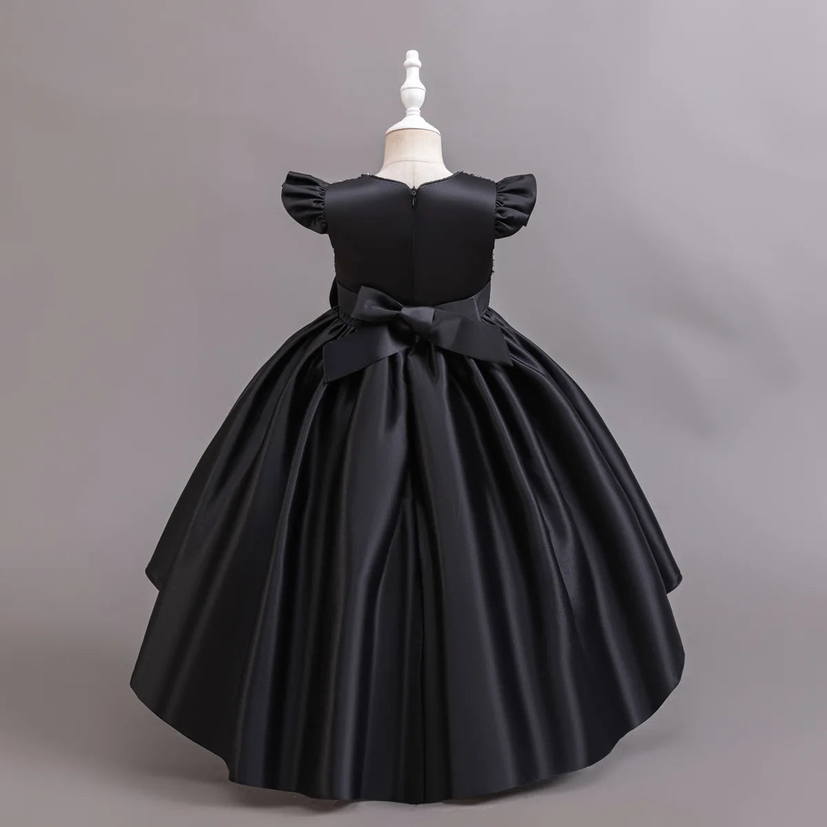 Performance Formelles Partykleid für Mädchen, Kinderkleidung, Paillettenkleider, aktive Kleider für Mädchen, Kinderkleidung, Schwarz, 3 bis 10 Jahre