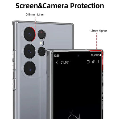 Soft Silicone Clear Phone Case For Samsung A53 A13 A52 A12 A54 A16 A55 A52S S25 S24 S22 S21 S23 Ultra S20 FE Galaxy Note 20Ultra.