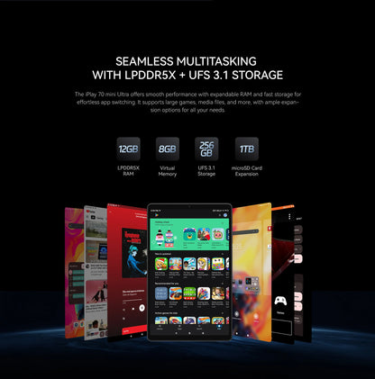 ALLDOCUBE iPlay 70 mini Ultra Gaming Tablet 8.8'' 2.5K 144Hz Snapdragon 7+Gen3 20GB（12+8 Virtual）RAM 256GB ROM 7300mAh Android14.