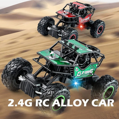 Remote Control Truck Car All Terrain Off Road Alloy RC Cars Buggy Drift Racing Toy Rechargeable Sturdy Gift for Kids Boys.