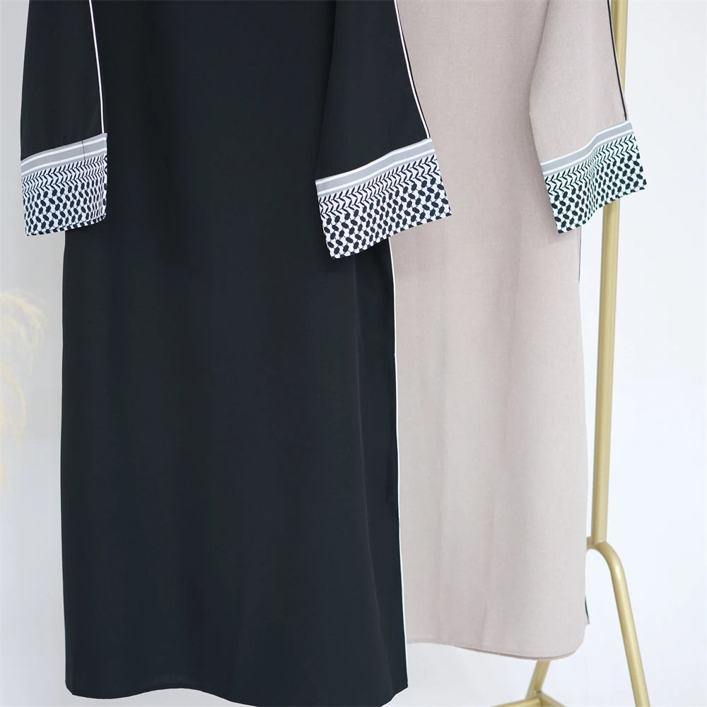 Ramadan Eid Plain Modest Abaya Dubai Muslim Islam Kaftan Dress Abayas For Women Kebaya Caftan Marocain Vestidos Robe Musulmane.