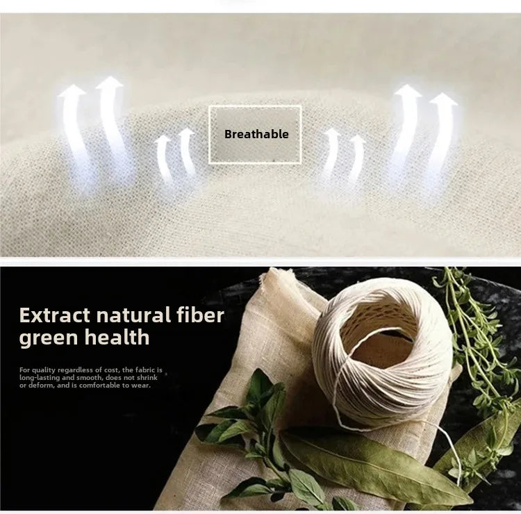 Summer Thin Men's Casual Pants Straight-Leg Loose-Fit Linen Trousers Youth Men's Pants Direct From Manufacturer Wholesale.