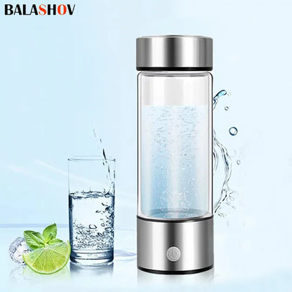 Portable Hydrogen Water Generator Alkaline Maker Water Ionizer Bottle Super Antioxidan Hydrogen-Rich Healthcare Water Cup.