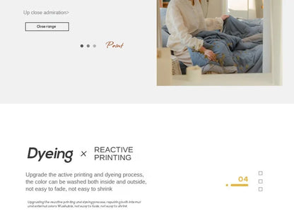 2025 new Japanese polyester cotton quilted summer quilt skin-friendly washable light luxury style solid color lightweight.