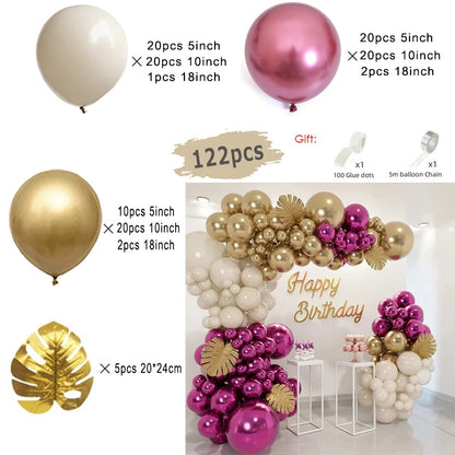Macaron Rosa Ballon Girlande Bogen Kit Hochzeit Geburtstag Party Dekor Kinder Roségold Latex Ballons Babyparty Dekorationen Kette