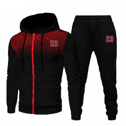 Men's Hooded Tracksuit Casual Hot Sale Single Piece Sports Zipper Sweatshirts and Sweatpants Comfort Outdoor Jogging Sport Daily.