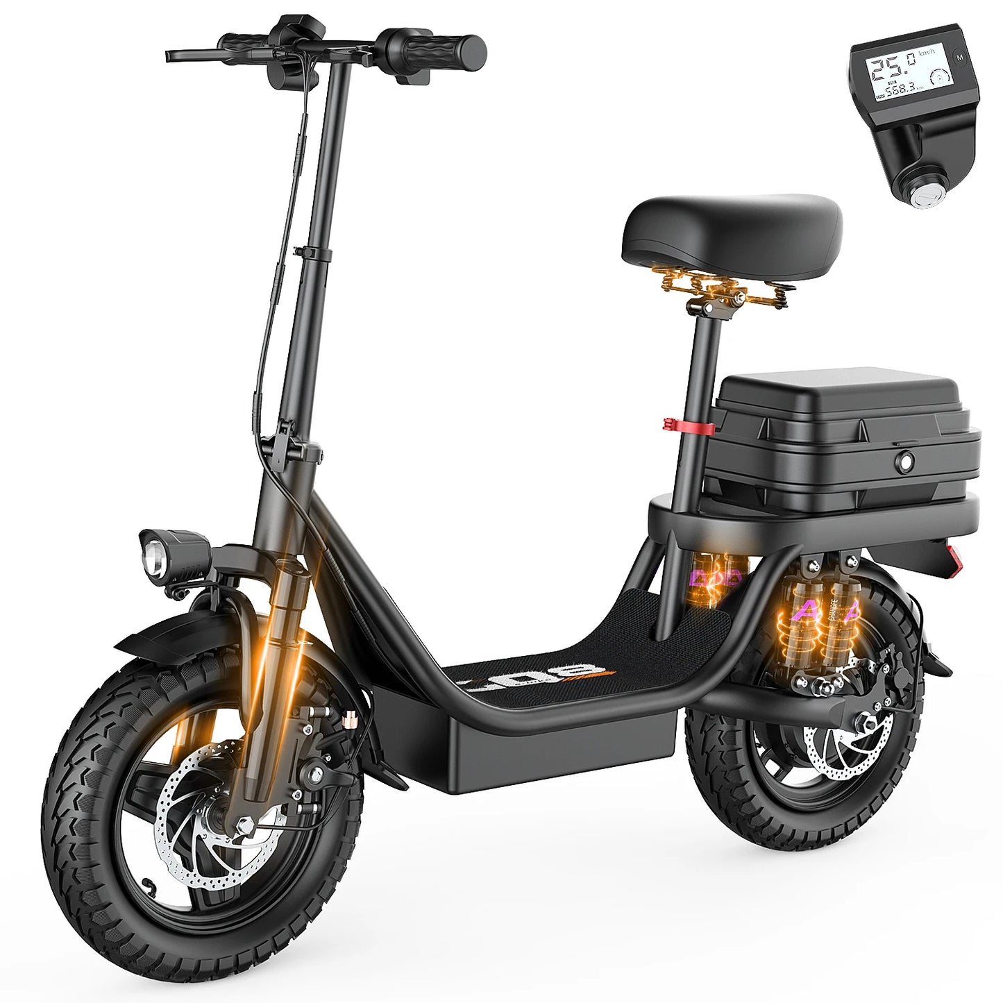 TOOFLY GQ8 Adult Electric Scooter 250W 48V15AH Foldable Electric Scooter  Inch Vacuum Tires City Commuter Electric Scooter.