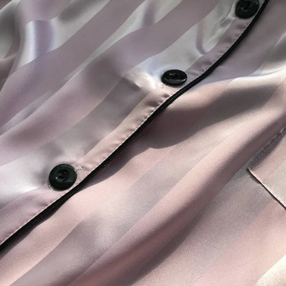 Women's New Arrival Summer Lightweight Short-Sleeved Pajamas Summer Imitation Silk Homewear Set Women's Summer Clothing.