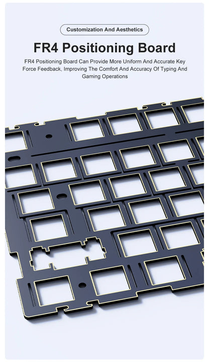 NEW Ajazz AK35I V3 MAX Tri-mode Wired Bluetooth Wireless Gaming Keyboard Gasket Full Key Hot Swap 104 Keys Customized Keyboard.