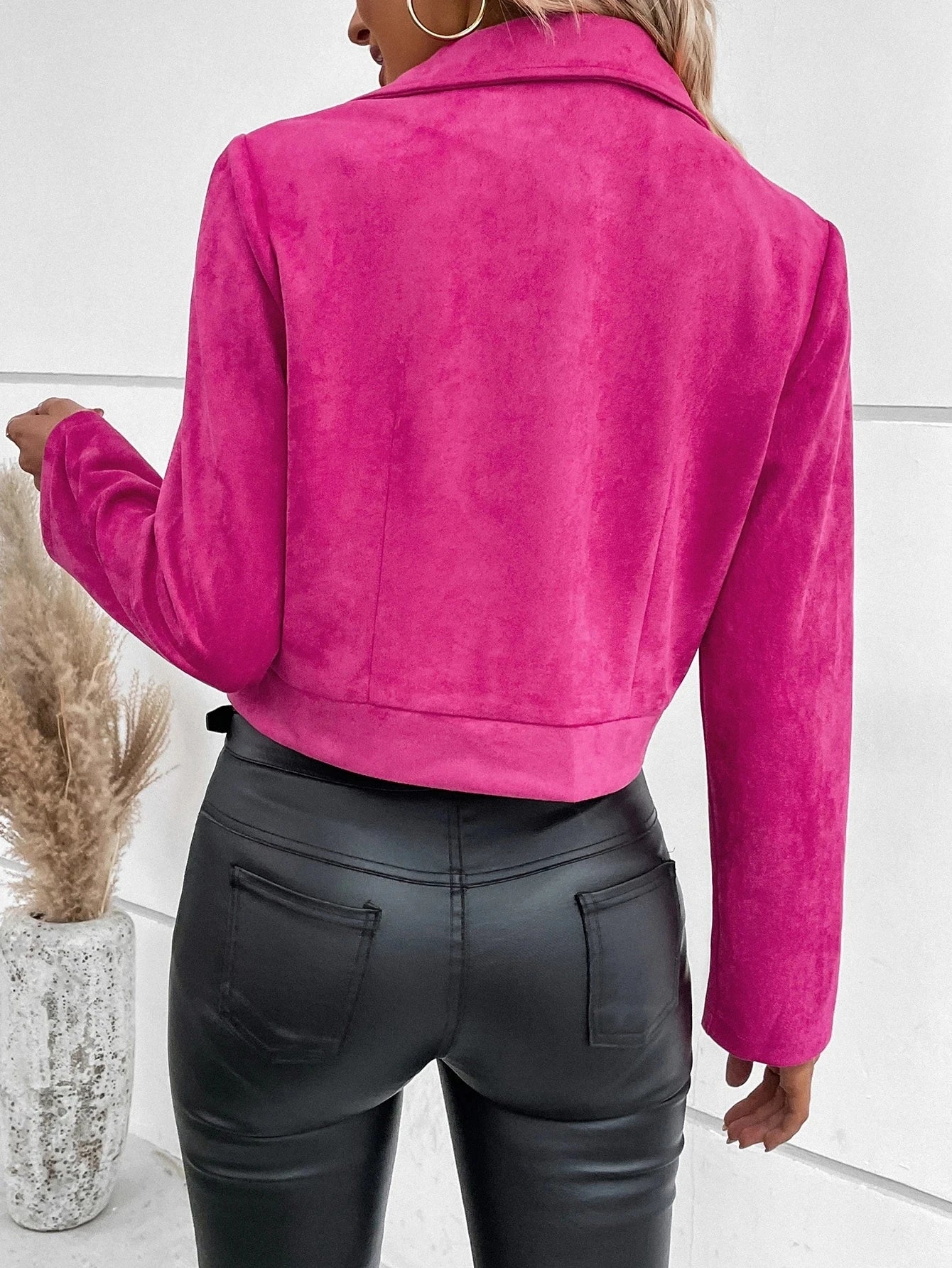 Women Jackets Fashion Autumn Winter Long Sleeve Solid Turn Down Collar Jacket Coat Women Outerwears Chaquetas De Mujer 2025 Q603.