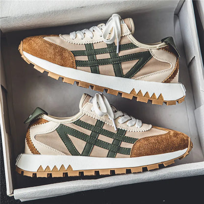 New men's trendy versatile casual sports shoes, men's thick-soled lightweight non-slip breathable trendy shoes кроссовки мужские