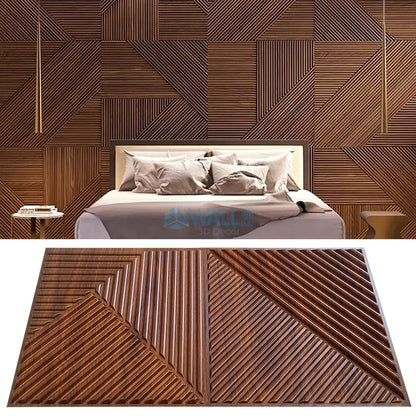 12 Pcs Super 3D Art Wall Panel PVC Waterproof renovation 3D wall sticker Tile Decor Diamond Design DIY Home Decor11.81''x11.81''