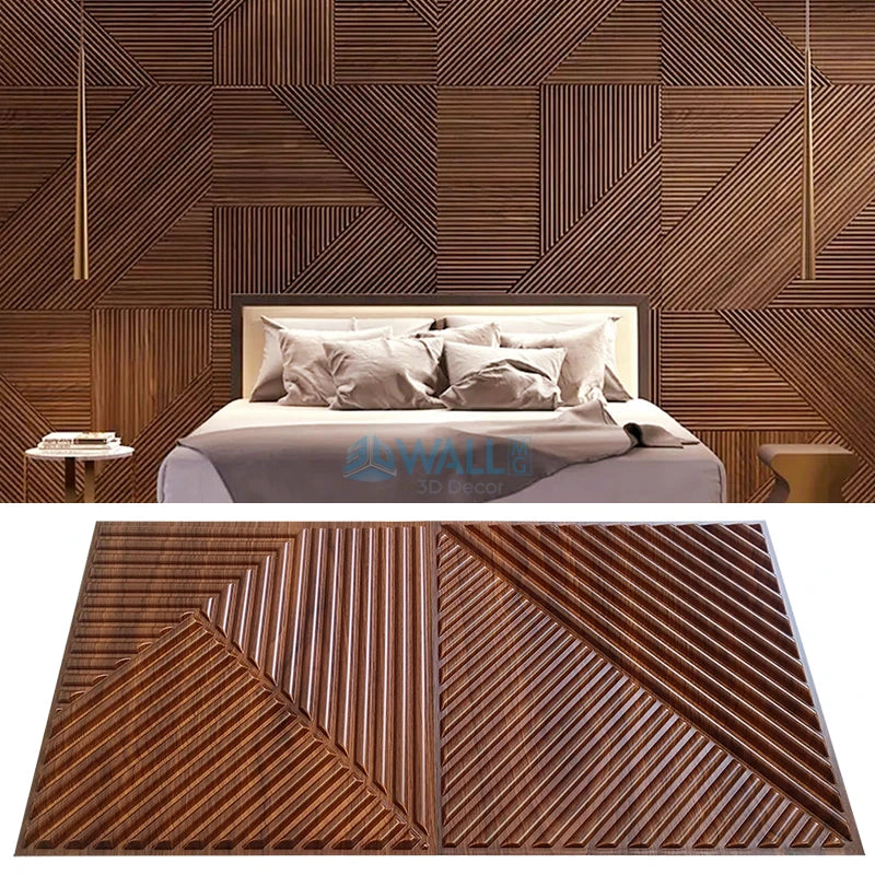 12 Pcs Super 3D Art Wall Panel PVC Waterproof renovation 3D wall sticker Tile Decor Diamond Design DIY Home Decor11.81''x11.81''