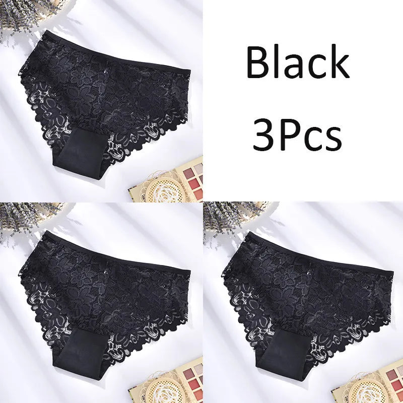 1XL-4XL Plus Size Women Briefs Panties High Waist Sexy Lingerie Hollow Out Underpanties Comfortable Underwear 80-140kg