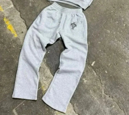 High Street Goth trend men clothing suit Fashion new streetwear retro sportswear American punk hip-hop casual loose couple suit.