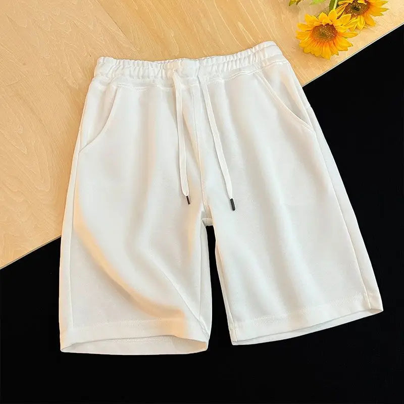 American Heavyweight New Shorts Are Breathable and Versatile in Summer and Men and Women Wear Multi-color Trend Elastic Waist.