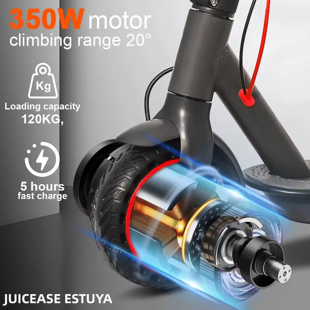 JUICEASE Portable Electric Scooter 16/45KM Smart APP 31/35KM/H Fast Speed 350W/1000W Waterproof IP65 Electric Kick Scooter.