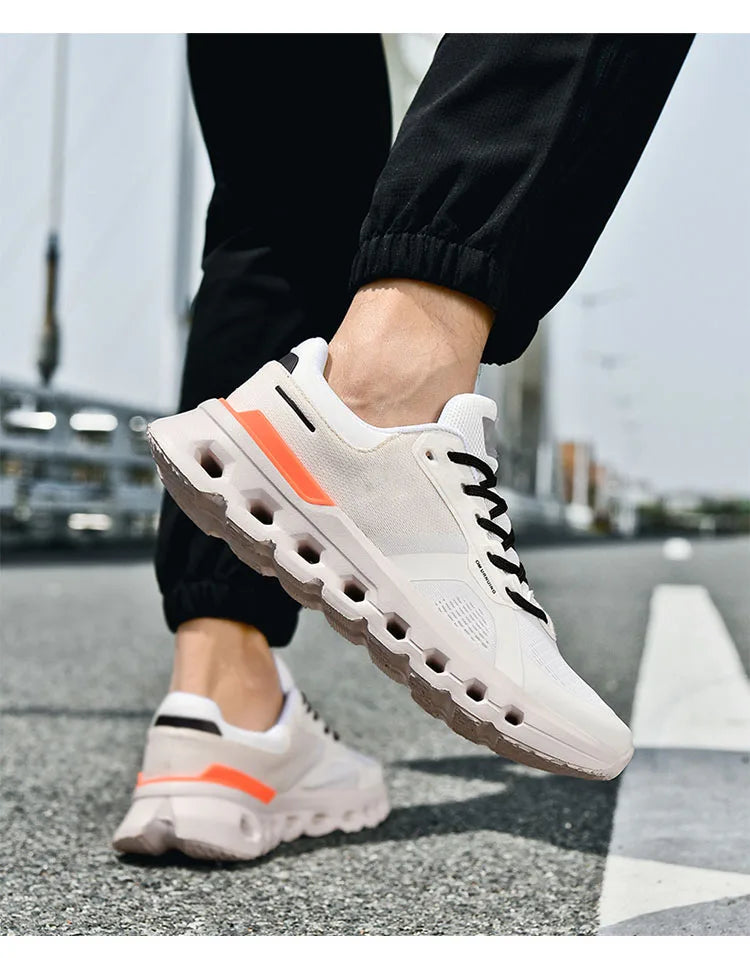 2025 Summer Cushion Men's Running Shoes Breathable Mesh Brand Sneakers Men Jogging Shoes Lightweight Non-Slip Men Athletic Shoes.