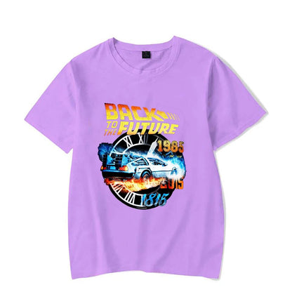Hot Back To The Future T-Shirt Men Women Fashion Y2k Harajuku T Shirt Summer Cool Short Sleeve Hip Hop Top Tee