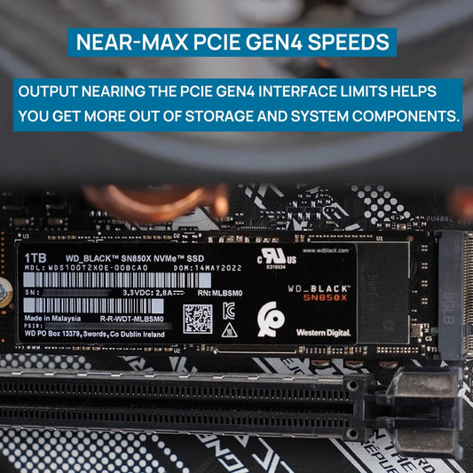 Western Digital SN850X 1TB 2TB 4TB WD_BLACK M.2 2280 NVMe PCIe Gen 4.0x4 SSD Solid State Drives for Gaming Computer Laptop PS5.