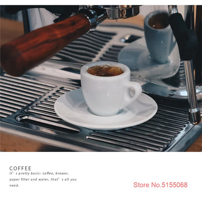 Nuova Point Classic Esp Espresso Cup And Saucer Set Professional Competitive Level Thicken Bone China Coffee Mugs And Plate Set.