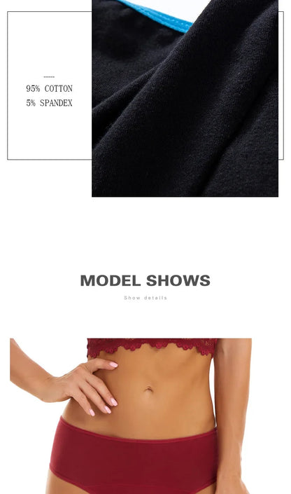 Women Menstrual Panties Leak Proof Briefs Solid Plus Size Cotton Panties Lingerie Absorbency Comfortable Physiological Underwear.