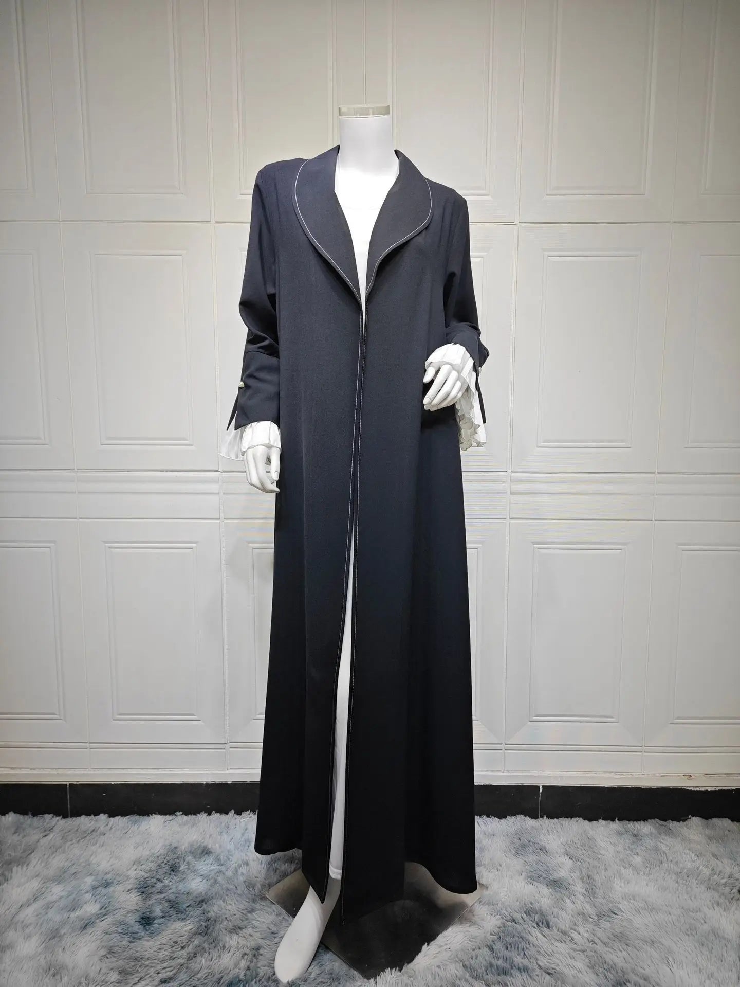 Eid Djellaba Ramadan Muslim Women Maxi Dress Dubai Open Abaya Kimono Cardigan Turkey Kaftan Kebaya Caftan Marocain Femme Robe.