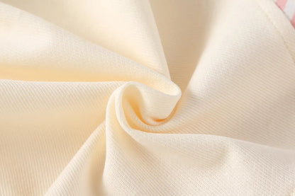 2024 Sommer Baby Mädchen Kleidung niedlichen Hasen falsch zweiteiligen Bodysuit Kleinkind Streifen Patchwork einteilige Kleidung.