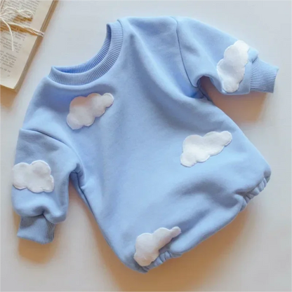 2024 frühling Baby Kleidung Wolke Sweatshirt Strampler Baby Mädchen Jungen Langarm Body Kleidung Neugeborenen 0 Bis 12 Monate 24M Overall.
